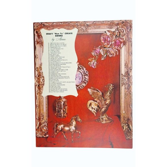 Vintage Simplified Gold Leafing Booklet By Aleene 1968 Crafting Project 14 Pages - Picture 2 of 2
